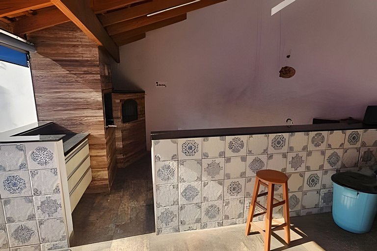 Área lazer com 1 dormitório prox da Festa do Peão
