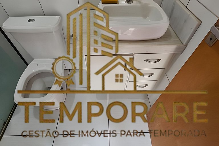 Casa com Churrasqueira e 3 Quartos com Ar cond.
